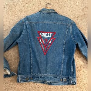 Retro 80’s Guess Denim Lined Jean Jacket